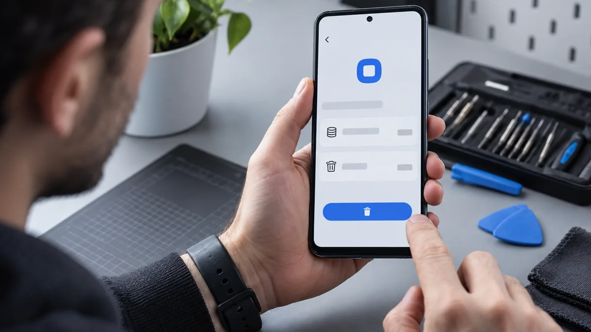 Очистка кеша приложения на Android без удаления аккаунта