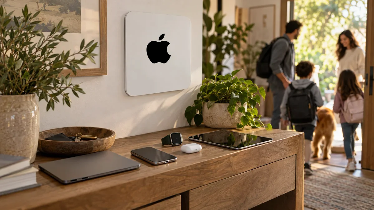 Семейные устройства рядом со встроенным знаком AppleCare