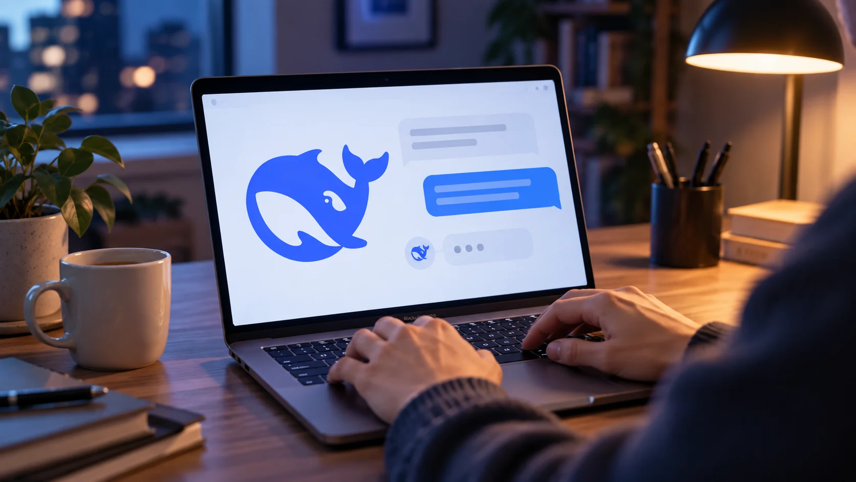 Работа с DeepSeek на русском за ноутбуком