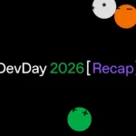 Официальная графика OpenAI DevDay 2026 с цветными символами на чёрном фоне