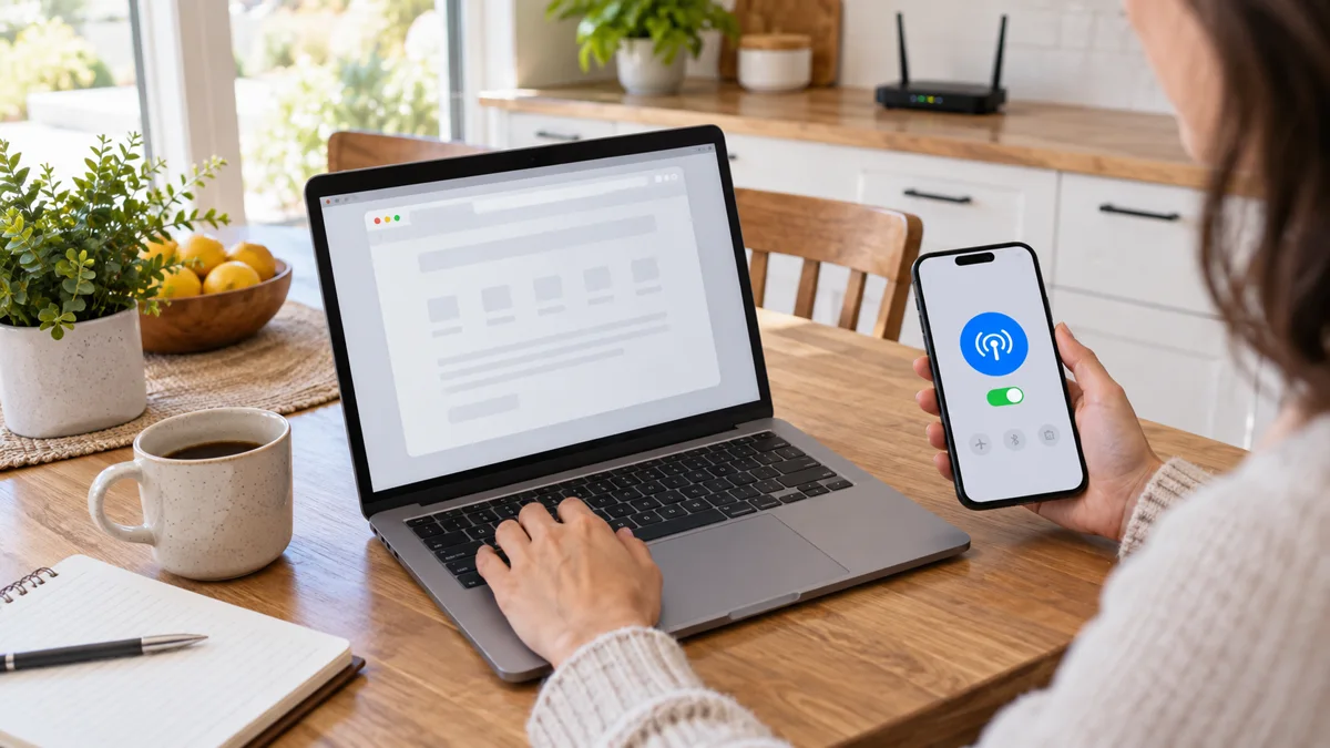 Сравнение открытия сайта через Wi-Fi и мобильную точку доступа