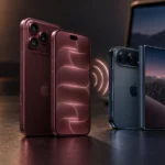 iPhone 18 Pro и iPhone Duo рядом с ноутбуком при настройке режима модема