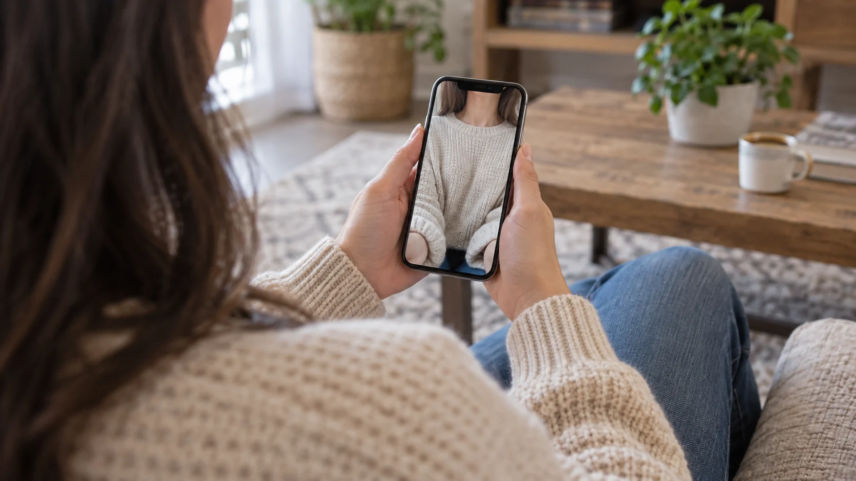 Проверка фронтальной камеры iPhone без лица в кадре