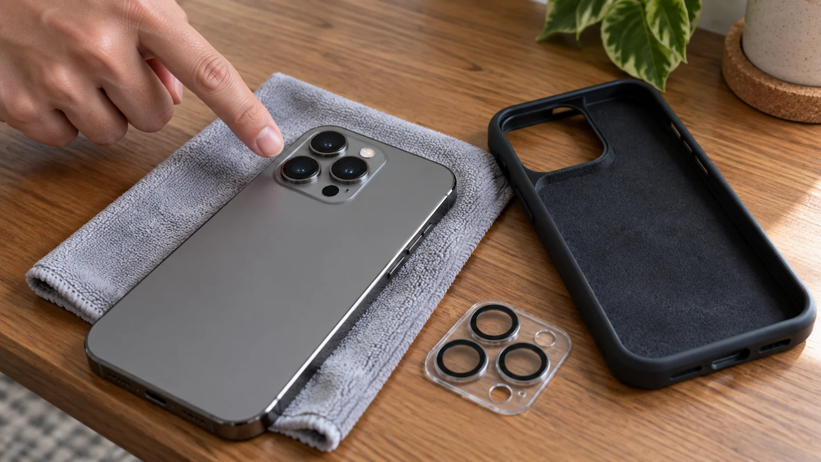 iPhone без чехла и отдельной защиты объективов