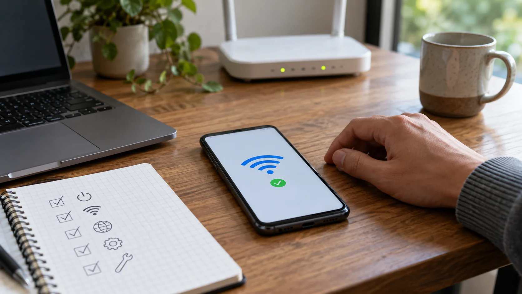 Проверка загрузки сайта на смартфоне после восстановления Wi-Fi