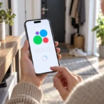 Пользователь проверяет пустые поля кода Avito и активную SIM-карту на смартфоне
