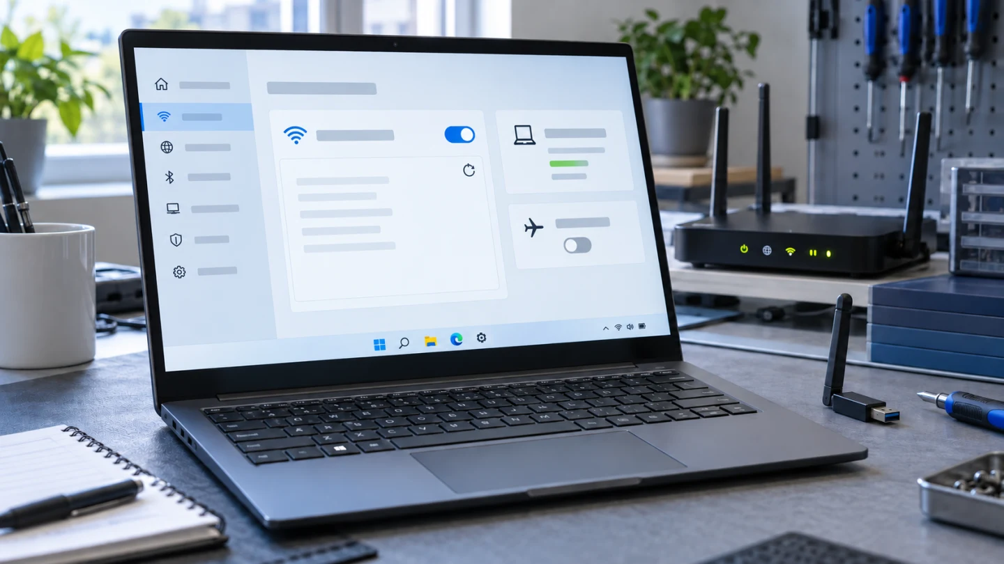 Ноутбук с Windows не показывает доступные сети Wi-Fi рядом с работающим роутером