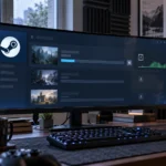 На игровом компьютере зависла загрузка игры в Steam