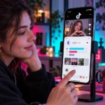 Создатель контента проверяет голосовой комментарий, опрос и фото в TikTok