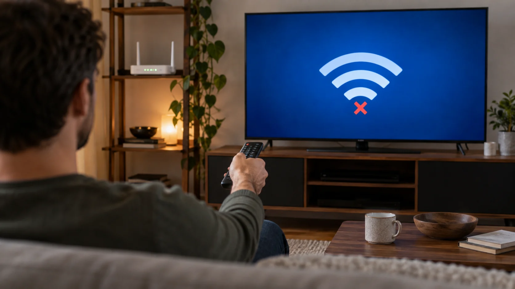 Телевизор показывает ошибку подключения к Wi-Fi