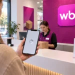 iPhone с официальным знаком Wildberries на экране диагностики приложения