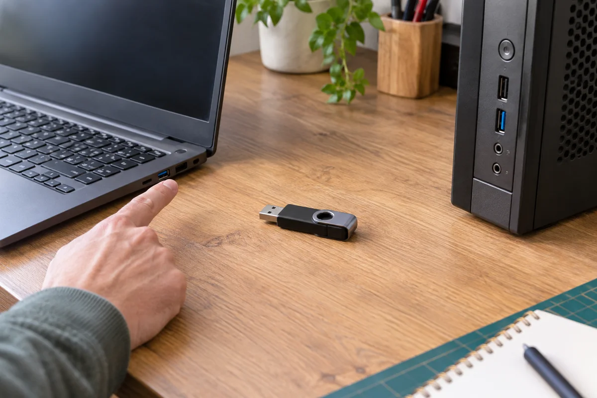 Сравнение USB-портов ноутбука и настольного компьютера