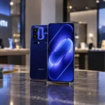 Xiaomi 18 Pro с задним экраном в редакционной сцене магазина
