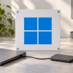 Ноутбук с Windows и отдельный накопитель на рабочем столе