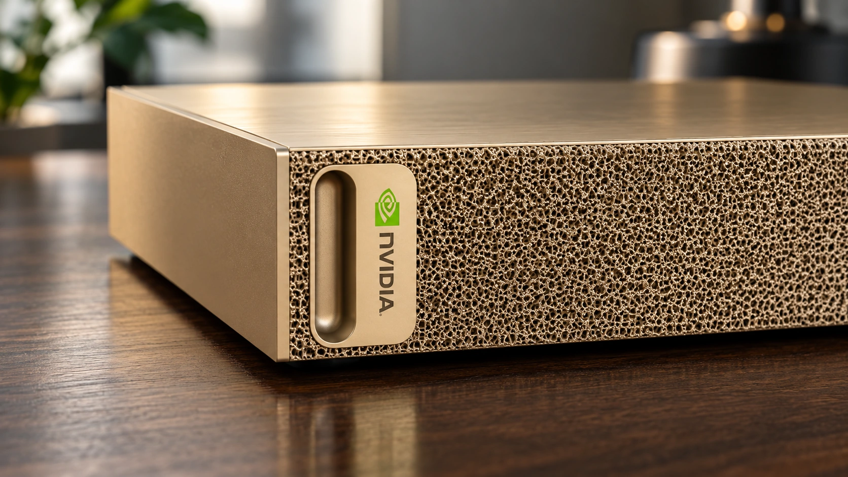 Платформа семейства NVIDIA DGX Spark в сгенерированной рабочей сцене
