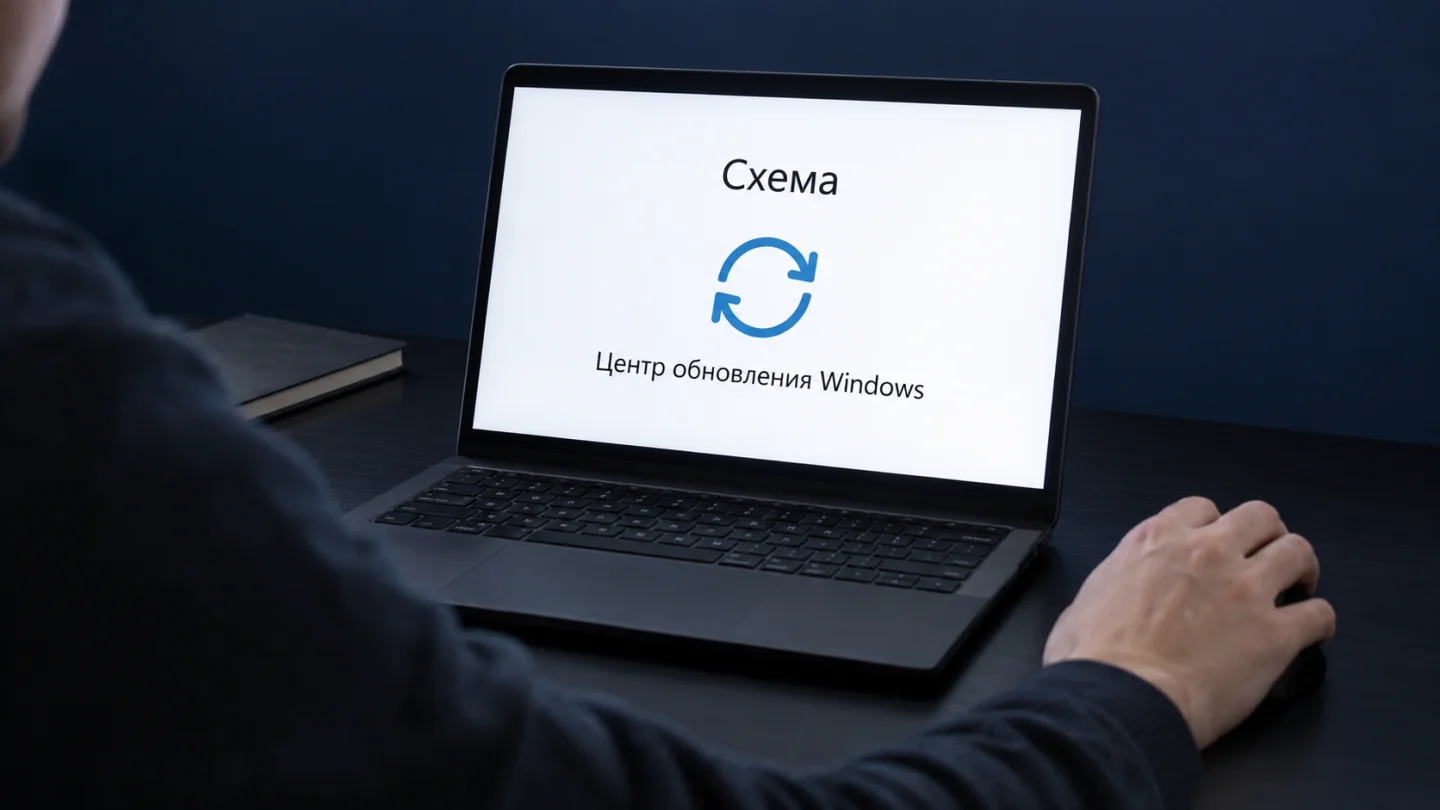Схематичное обозначение Центра обновления Windows
