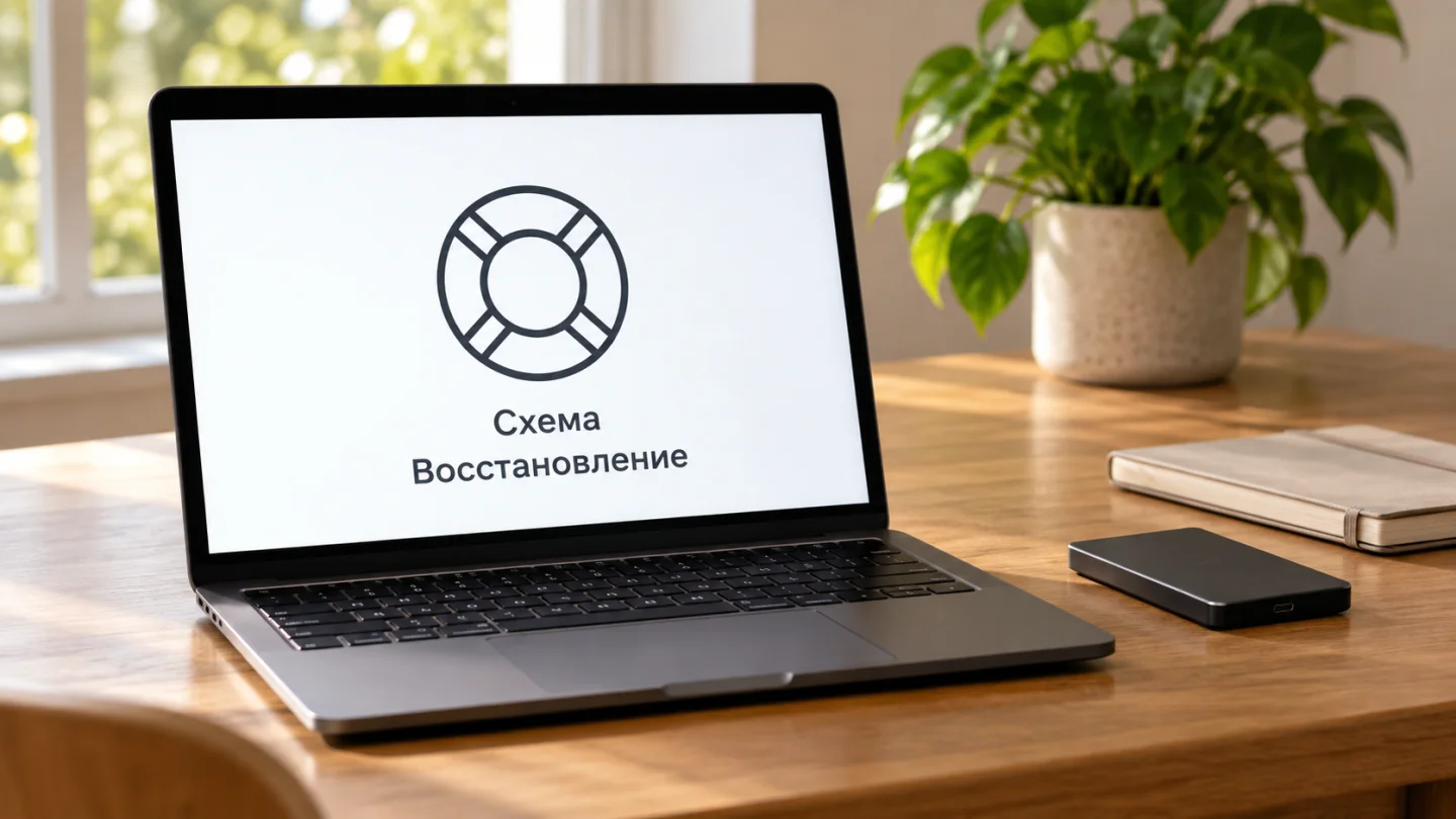 Схематичное обозначение восстановления Windows