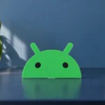 Логотип Android рядом с телефоном с обозначением записи экрана