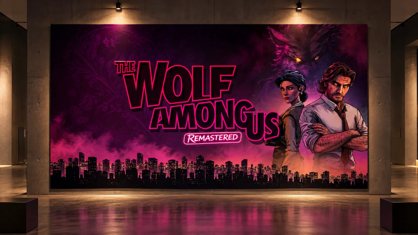 Галерея с крупным официальным знаком The Wolf Among Us Remastered