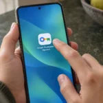 Открытие ярлыка Google Менеджера паролей на домашнем экране Android