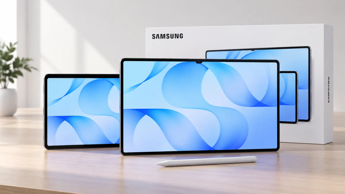 Galaxy Tab S12 Ultra и S12+ по официальному референсу в редакционной сцене