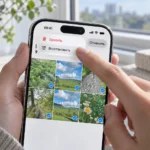 Восстановление выбранных фотографий на iPhone через русское меню «Восстановить» в iOS 26